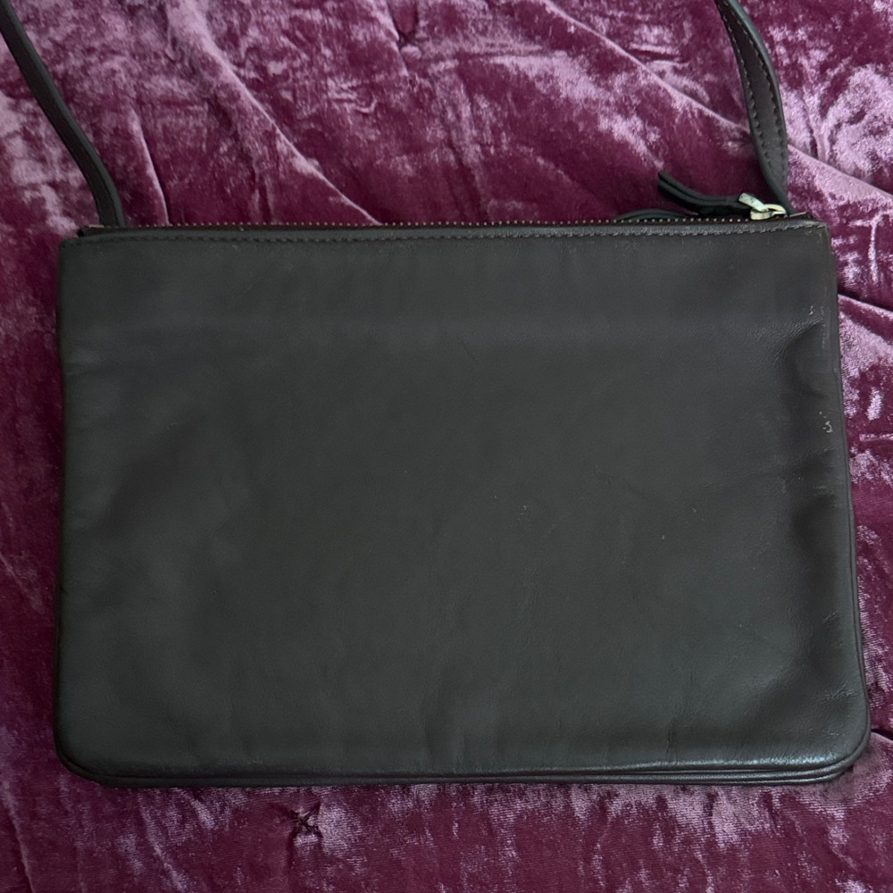 TrioFlap Crossbody Bag in Deep Plum - Picture 6 of 15